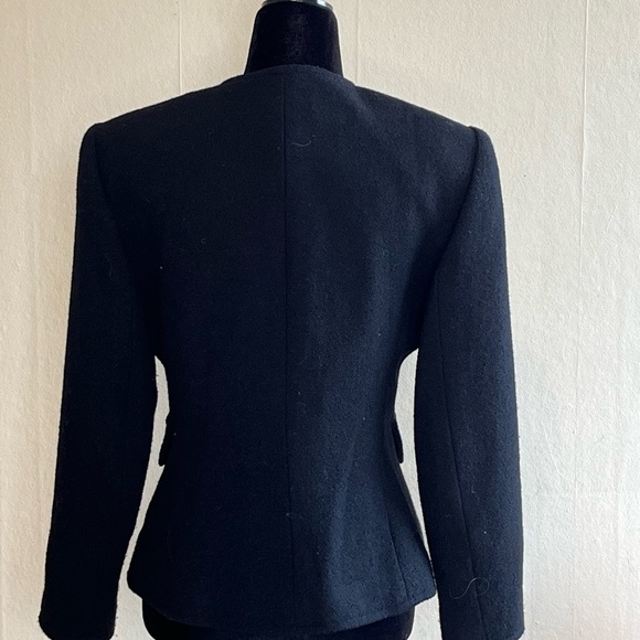 Christian Lacroix PARIS Size 40 Wool Black Blazer - Picture 4 of 6